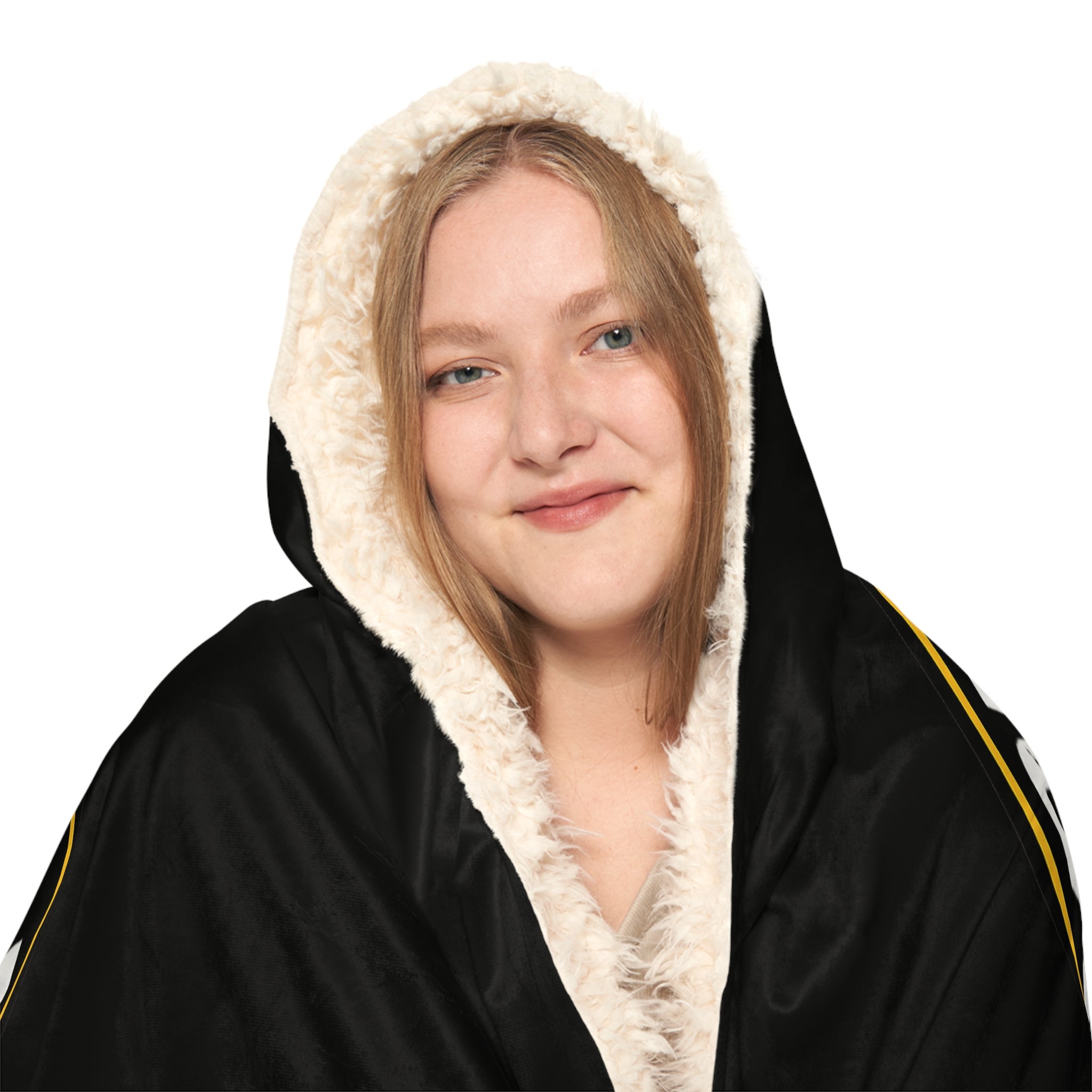 MiddleFingerMile Hooded Blanket — 'One Mile at a Time, One Finger in the Air' Cozy Throw